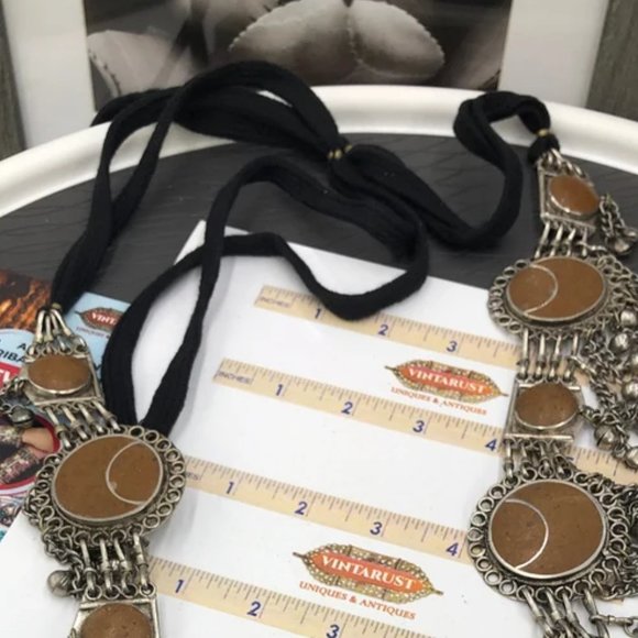 Afghan Brown Stone Belly Belt, Boho Belt, Belly Chains, Tribal Dance Belt, - Picture 3 of 8